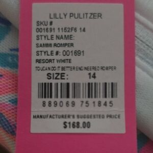 Lilly Pulitzer Resort White Multi-Color Sammie Romper
